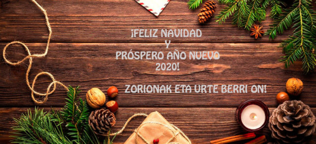 Feliz Navidad y próspero año 2020.