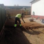 Preparación del terreno para siembra.